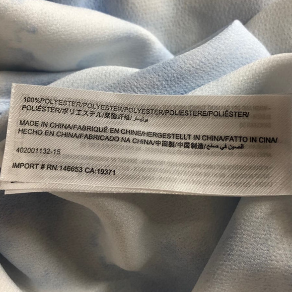 The Fifth Label Sound Dress Sleeveless Cowl Neck Slip Midi Blue Tie Dye Size 6 - Picture 8 of 9